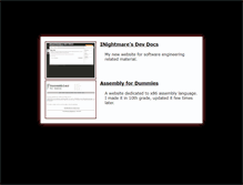 Tablet Screenshot of inightmare.org